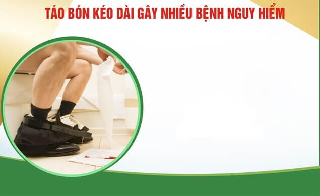 Triệu chứng táo bón kéo dài gây nhiều bệnh nguy hiểm